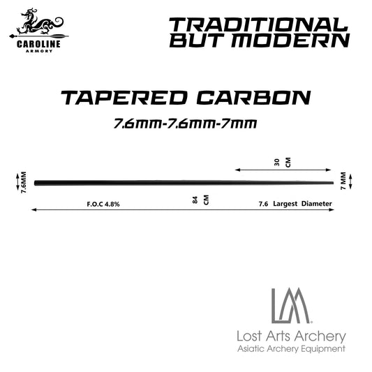 Tapered Carbon Shafts- 300 spine (custom order)