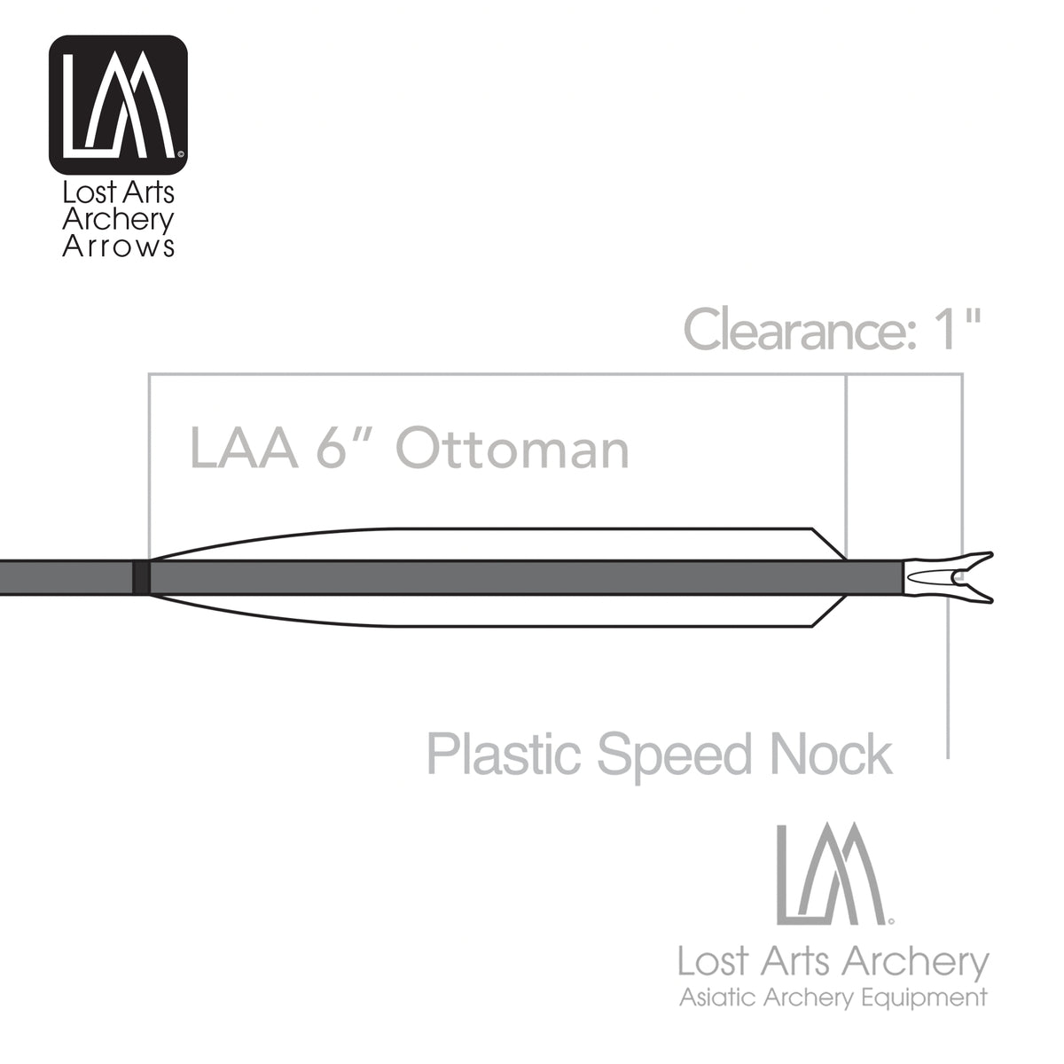 LAA Ottoman Arrows - 6pk
