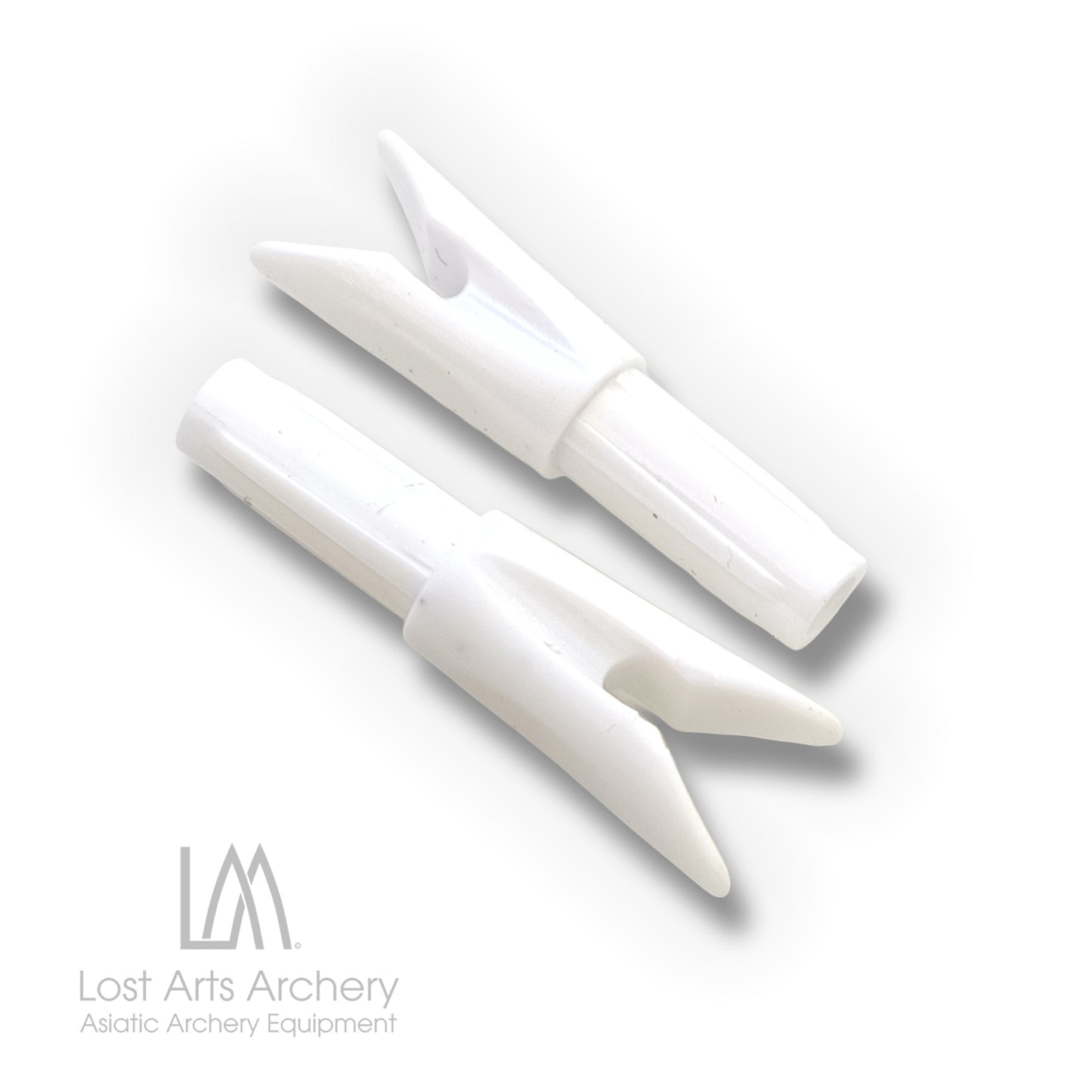 Plastic V-Shaped Speed Nocks 0.246" White