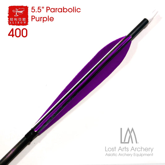 Ali Bow Carbon Arrows 400 spine - Purple 5.5" Parabolic