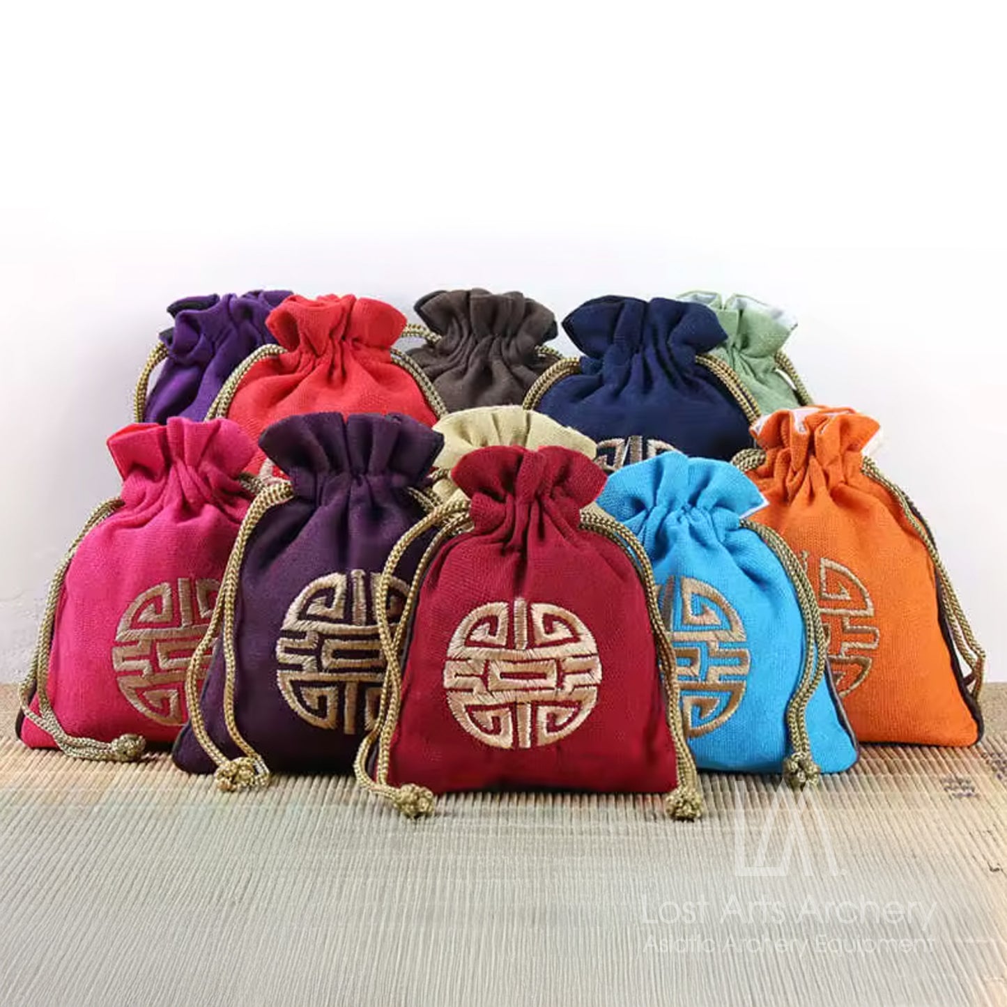 Chinese Cotton Jute Pouches for Thumb Rings