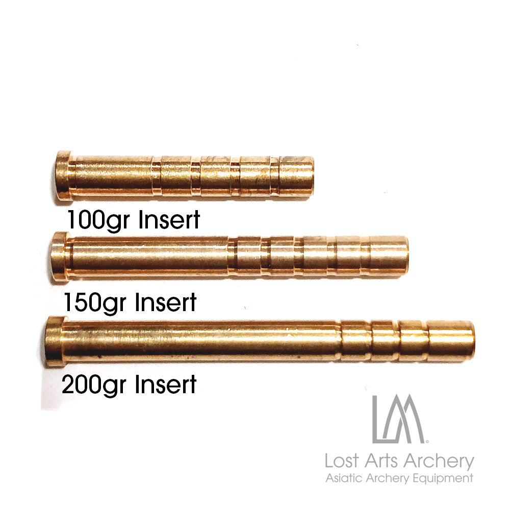 12-Pack 100 Grain Brass Arrow Inserts – Heavy Weight, 6.2mm ID – Archery Hunting