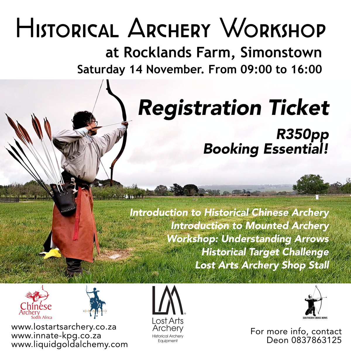 Historical Archery Workshop - Simonstown - 14 November