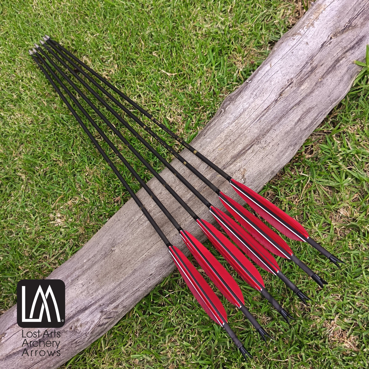 LAA Chinese Arrows 500 Spine - Red - 6pk