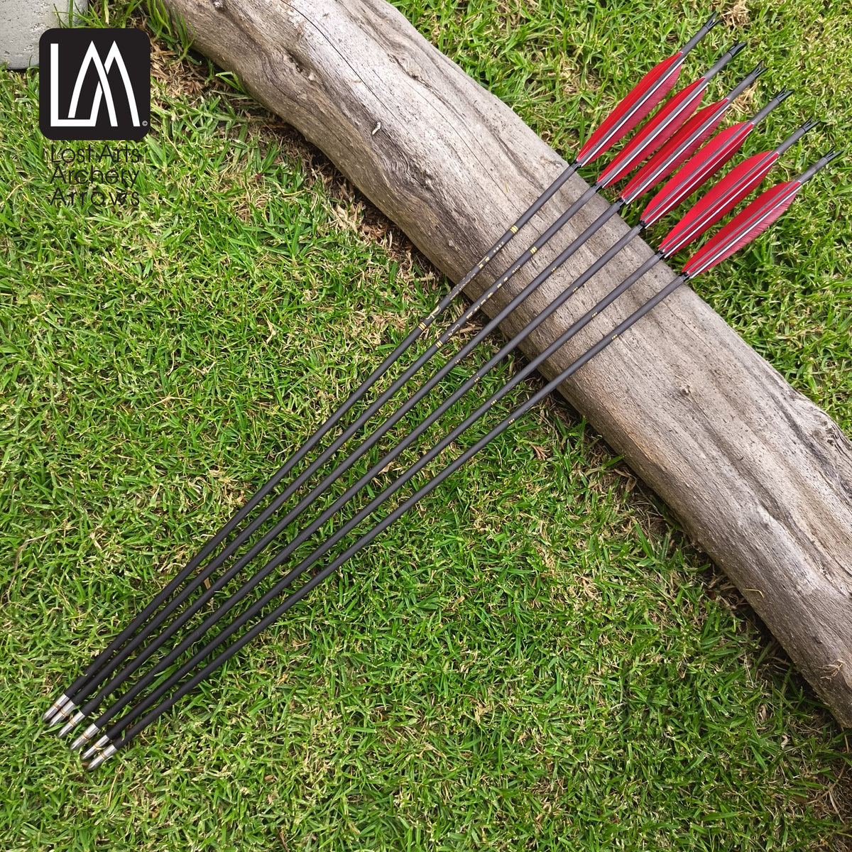LAA Chinese Arrows 500 Spine - Red - 6pk