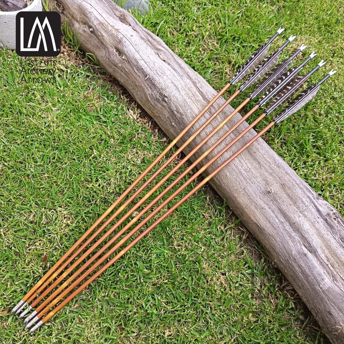 LAA Chinese Arrows 500 Spine - Natural - 6pk