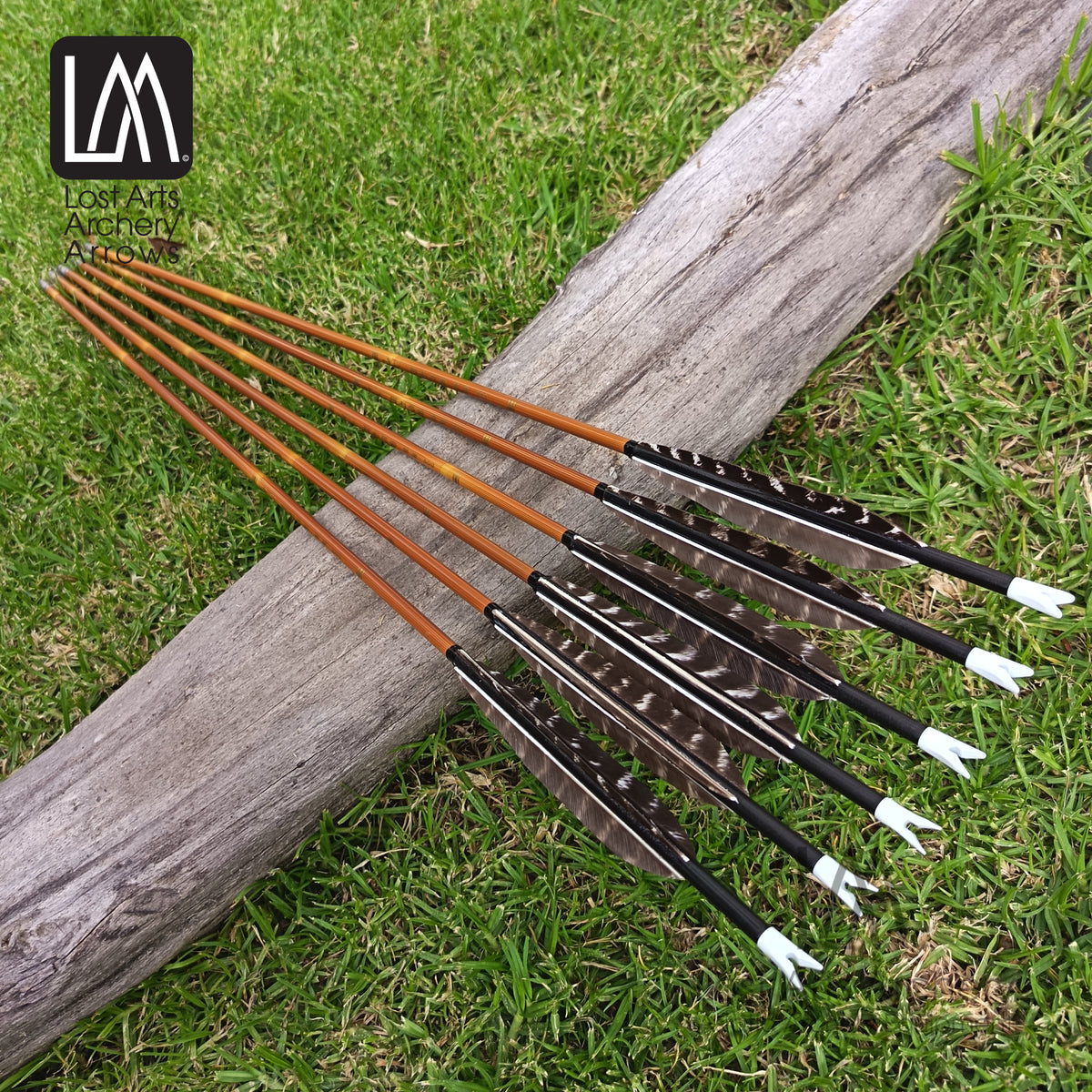 LAA Chinese Arrows 500 Spine - Natural - 6pk