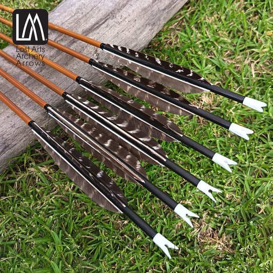 LAA Chinese Arrows 500 Spine - Natural - 6pk