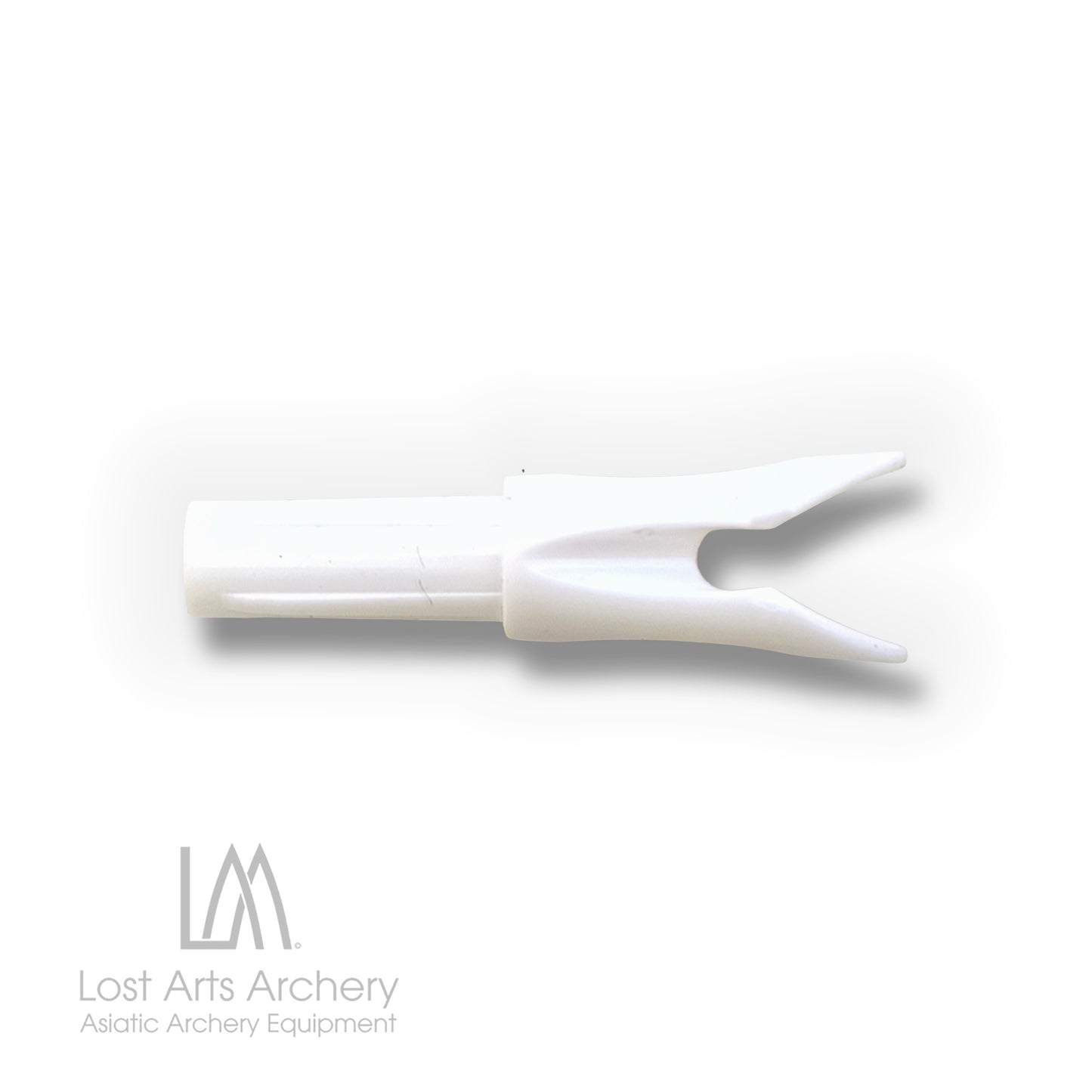 Plastic V-Shaped Speed Nocks 0.246" White