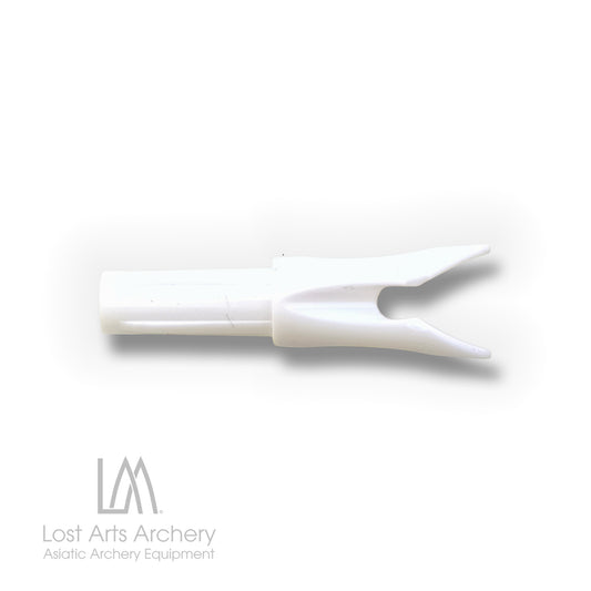 Plastic V-Shaped Speed Nocks 0.246" White