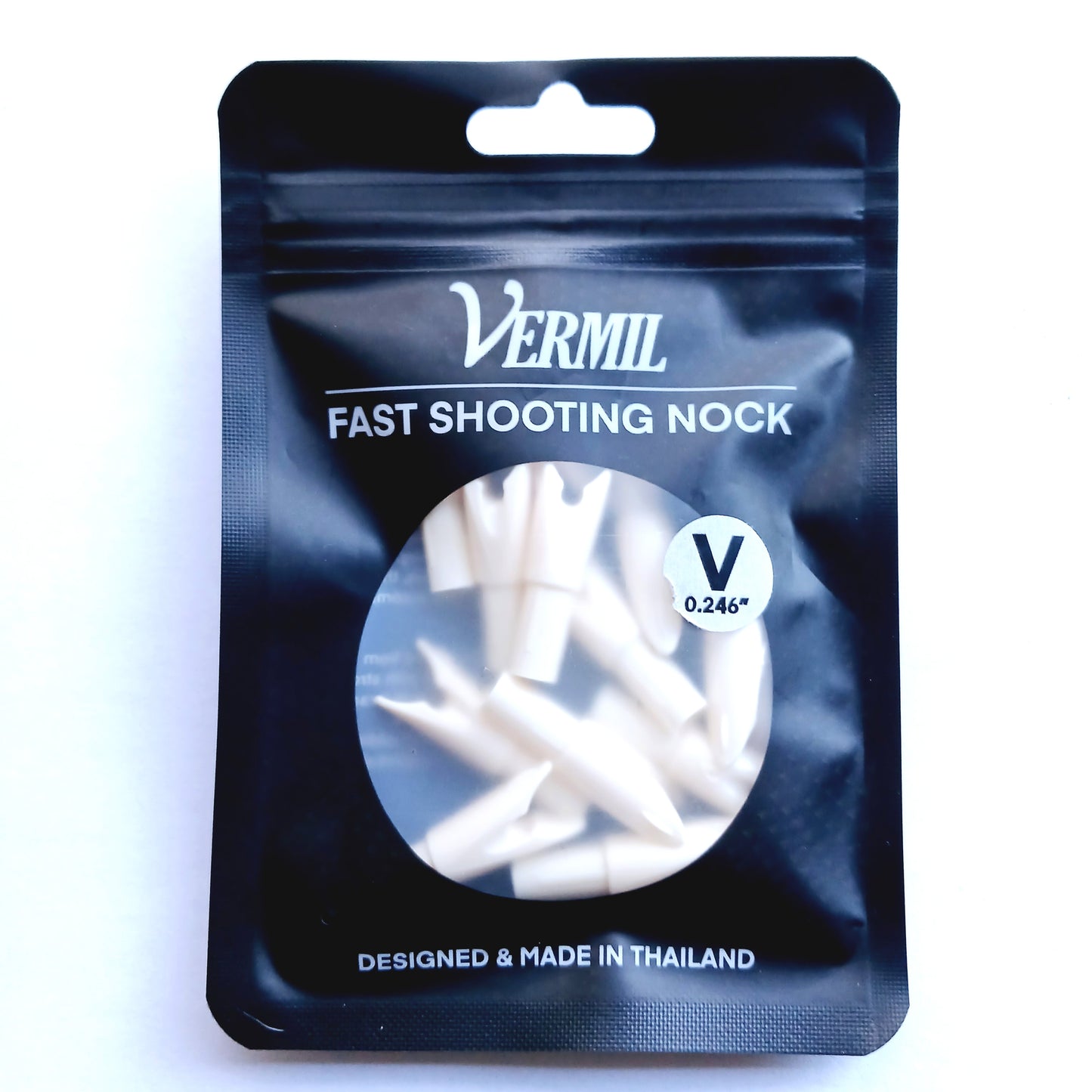 V-Nocks 0.246" Ivory - 12 Pack