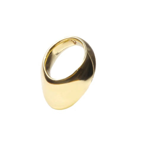 Lantern Brass Thumb Ring