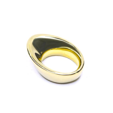 Lantern Brass Thumb Ring