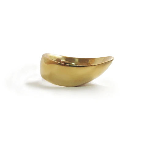 Lotus II Brass Thumb Ring