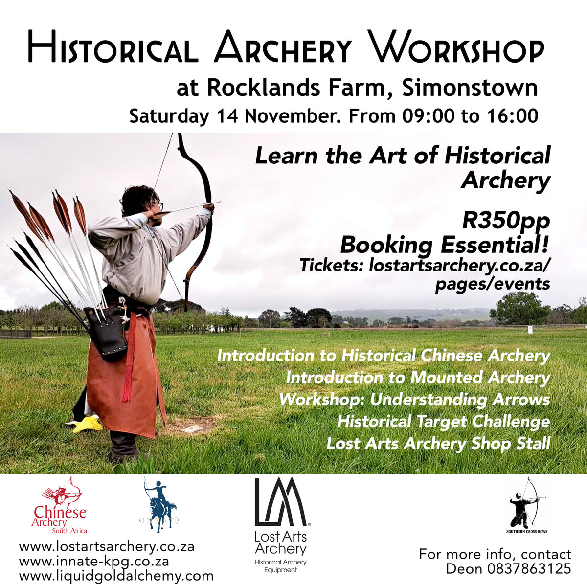 Historical Archery Workshop - Simonstown - 14 November